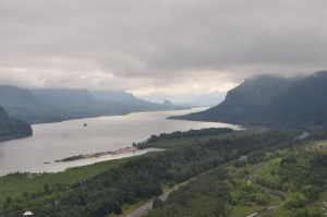 One of our first vistas in the Gorge. 